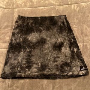 Corduroy tie dye skirt